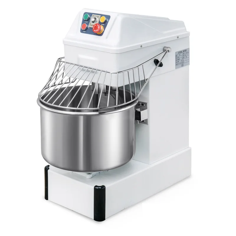 Mixer adonan roti, mesin pengaduk industri 20L 30L 60L 80L 160L 260L tepung  Spiral Mixer Pizza adonan roti