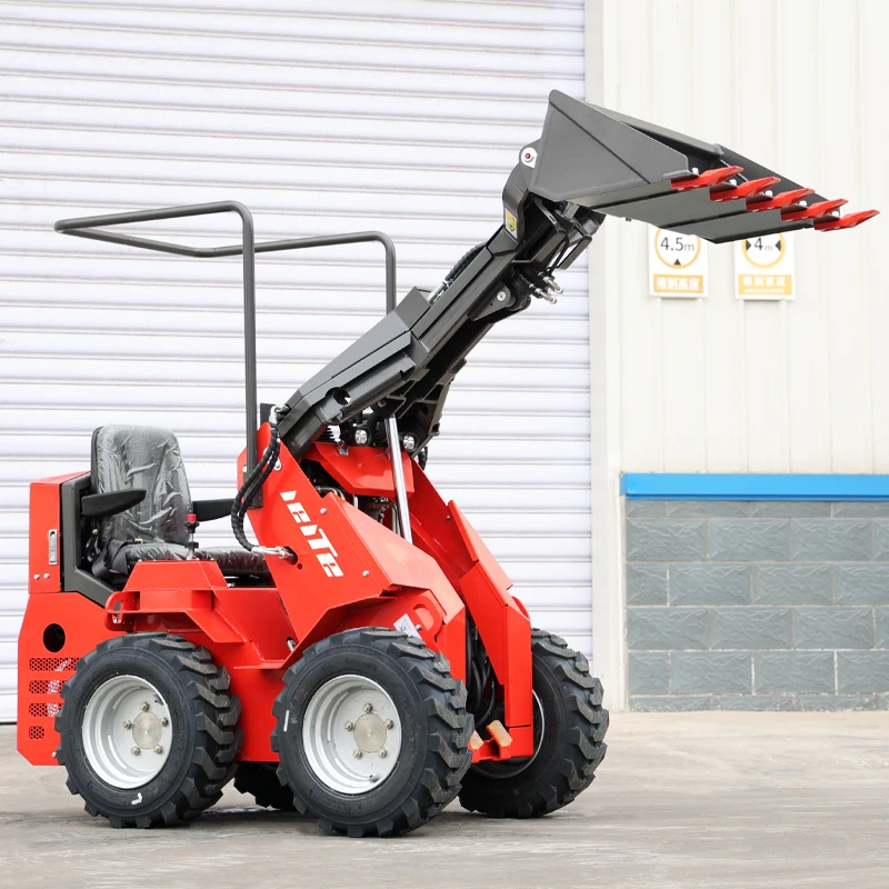 2025 Cheap Small Mini Wheel Loader Skid Steer Shovel  Loader for Garden Farm Use Chinese Manufacturers Spot Hot Sale