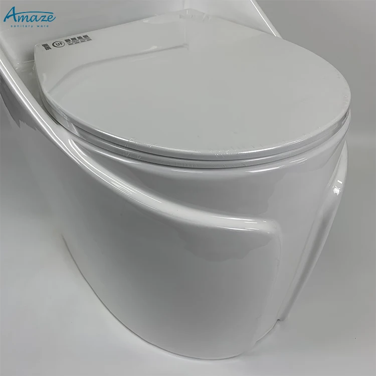 High quality hotel sanitary ware floor mounted egg shape s trap bathroom ceramic one piece wc toilet bowl factory