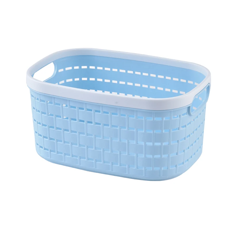 New Stackable Easy To Use Clothing Cute Plastic Woven Baskets For