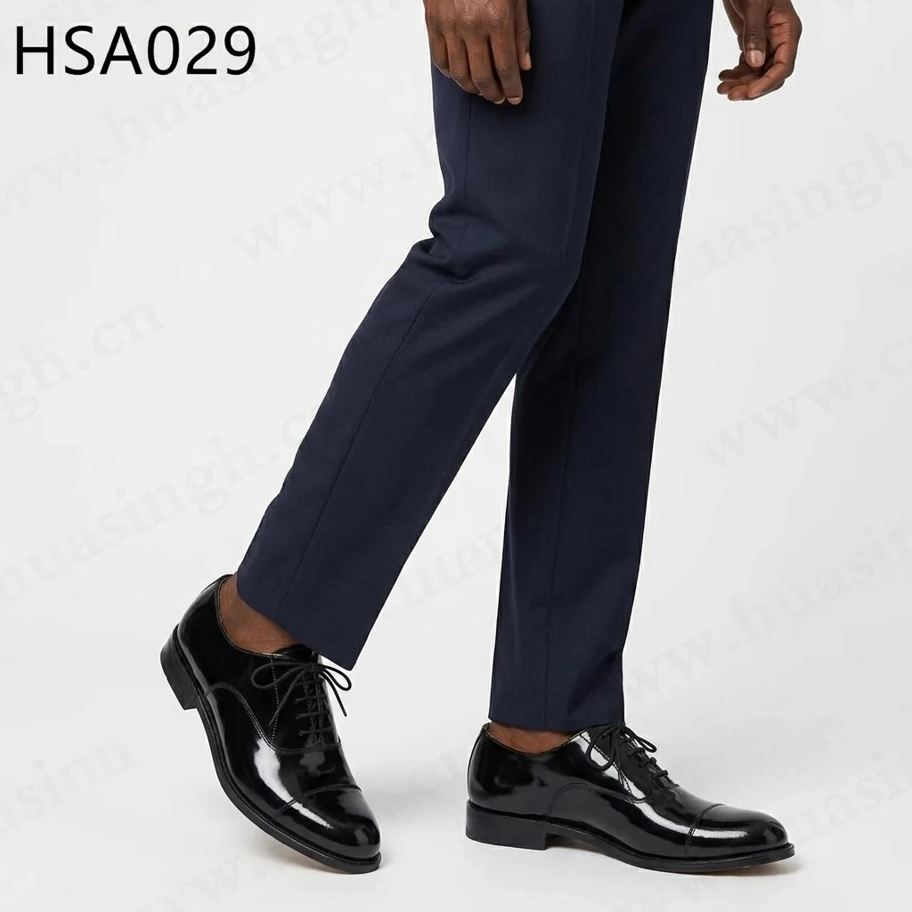 LXG,Corporate Office Duty Anti-odor Refined Look Men Dress Shoes in Africa Client Visit Formal Silhouette Uniform Shoes HSA029