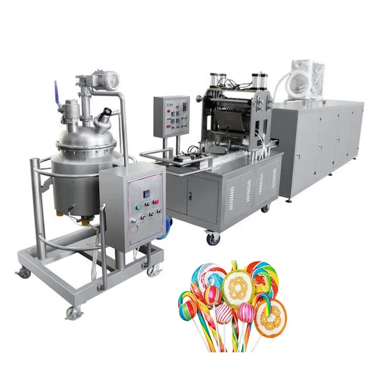 Factory Made Small Lollipop Jelly Toffy Hard Sugar Candy Vitamin Gummy Candy Making Machine