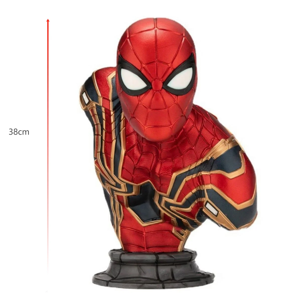Avengers Customizable Resin Crafts Handmade Iron Man & Amazing Spider-Man Bust for Anime Characters Collectors