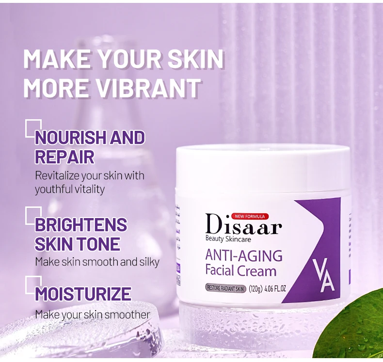 Dissar Anti Aging Moisturizing Cream Whitening Moisturizer Collagen & Retinol Face Cream for Rejuvenating Skin