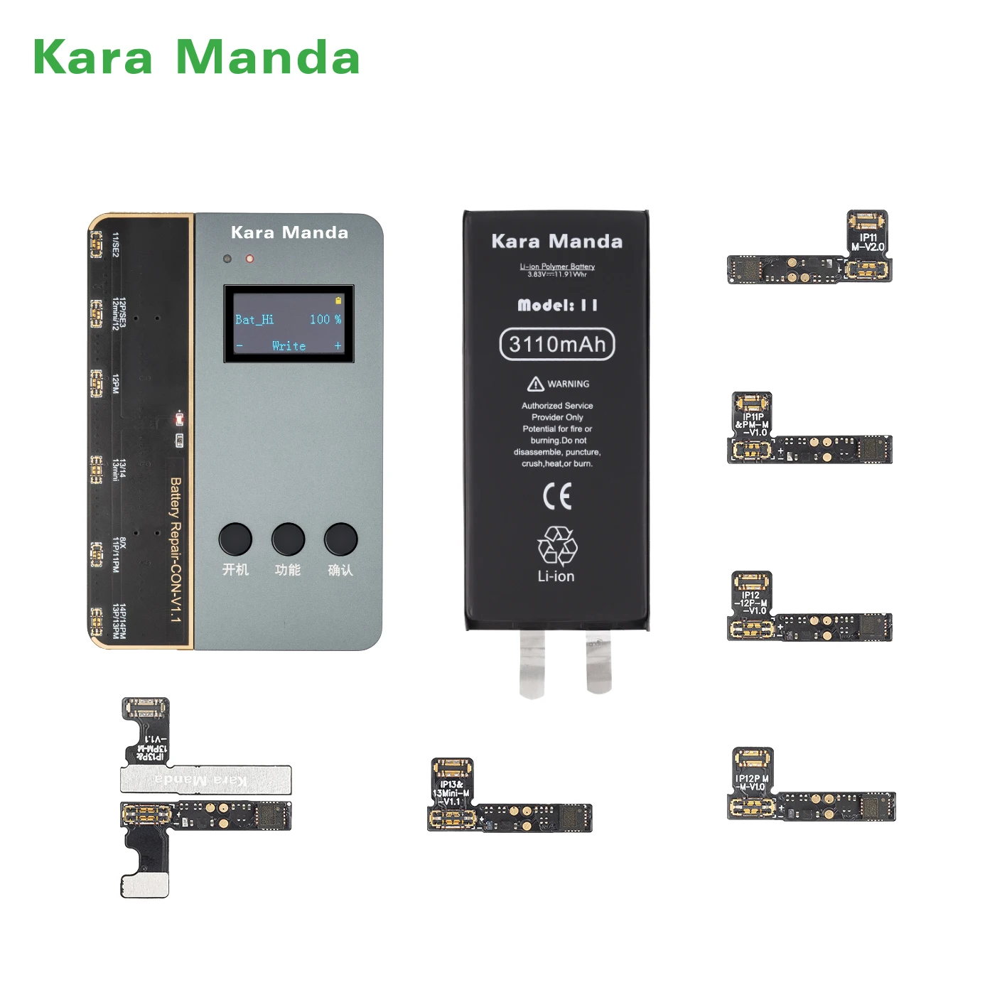 Kara Manda батарейный программист на батарейках ярлык для ремонта батареи гибкий кабель iPhone 13 встроенный аккумулятор ремонт Flex