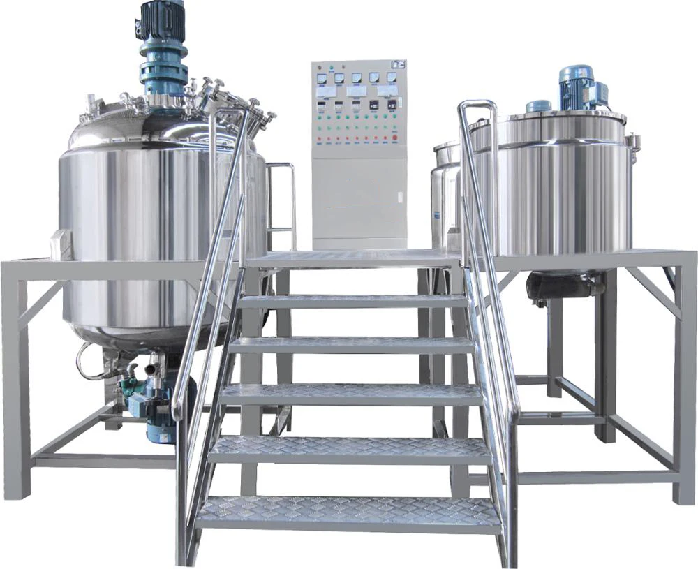 High Shear Vacuum Emulsifying Mixer Toothpaste Production Line Lip Pomade Making Machine