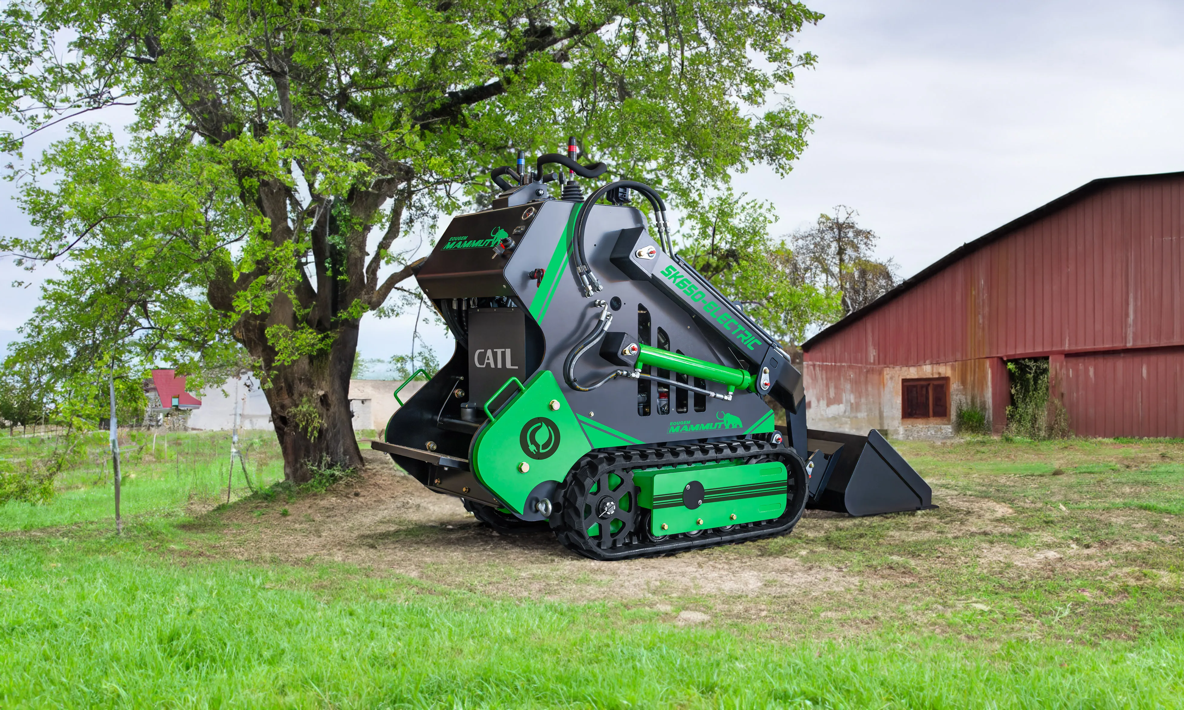 New Technology 350kg 770lbs Electric Skid Steer Loader Sk650w Mini