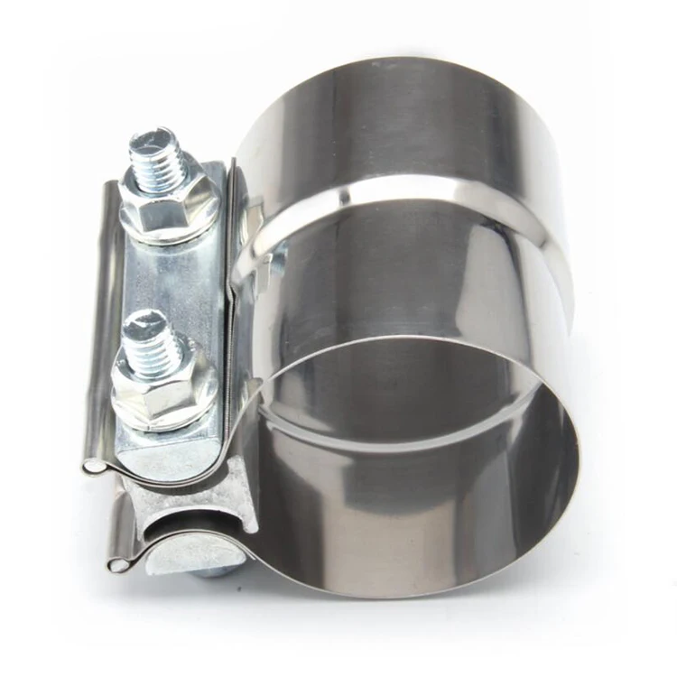 Collier De Serrage Double Pour Pot D'échappement - Diamètre 38 Mm X 90 Mm - Acier Galvanisé Anti-rouille
