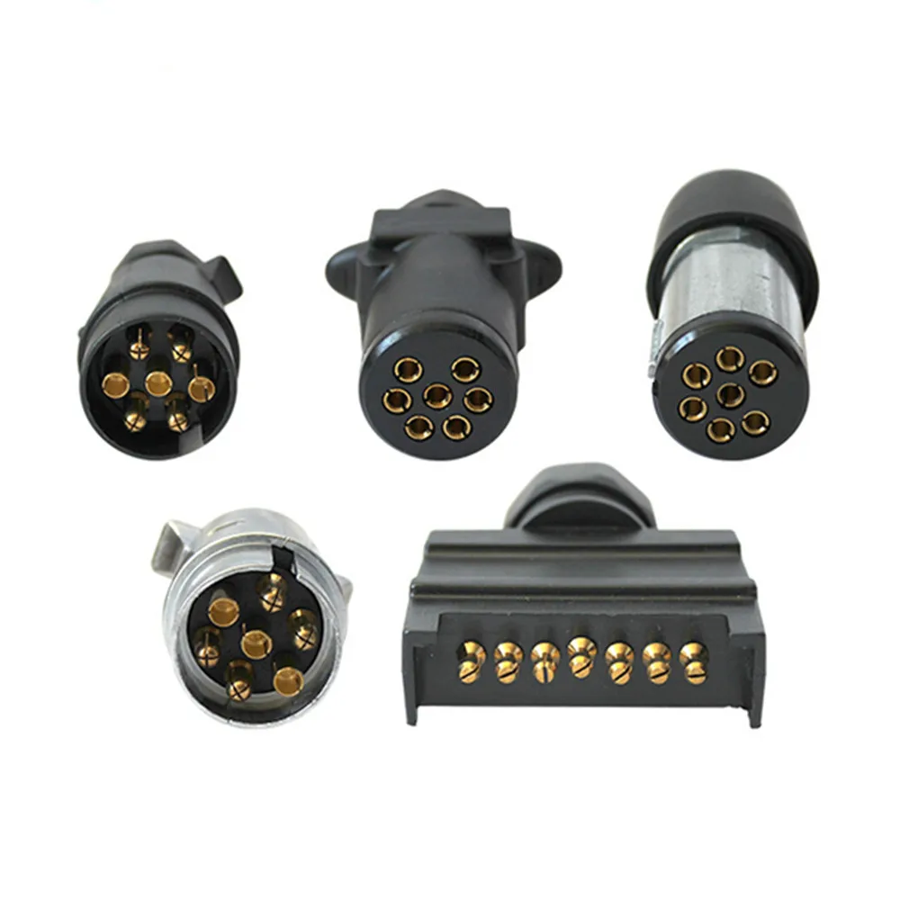 Американский 12V пластик 7 пин трейлер конвертер адаптер прицеп соединитель проводки буксировочный трос Plug and для