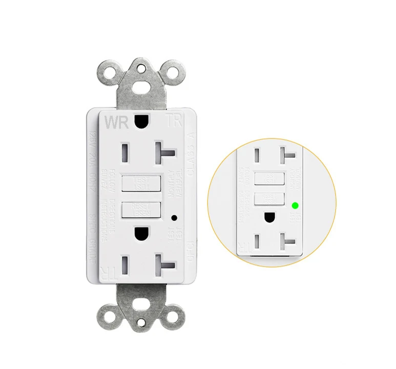 20 A Amp Uscita GFCI GFI Ricevitore Guasto Terra Indicatore LED - Foto 3