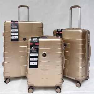 Factory Hot Selling Luxury  Carry on Luggage Set Lightweight Trolley Suitcase Travel Luggage Set 20/24/28 Inch ABS+PC Material