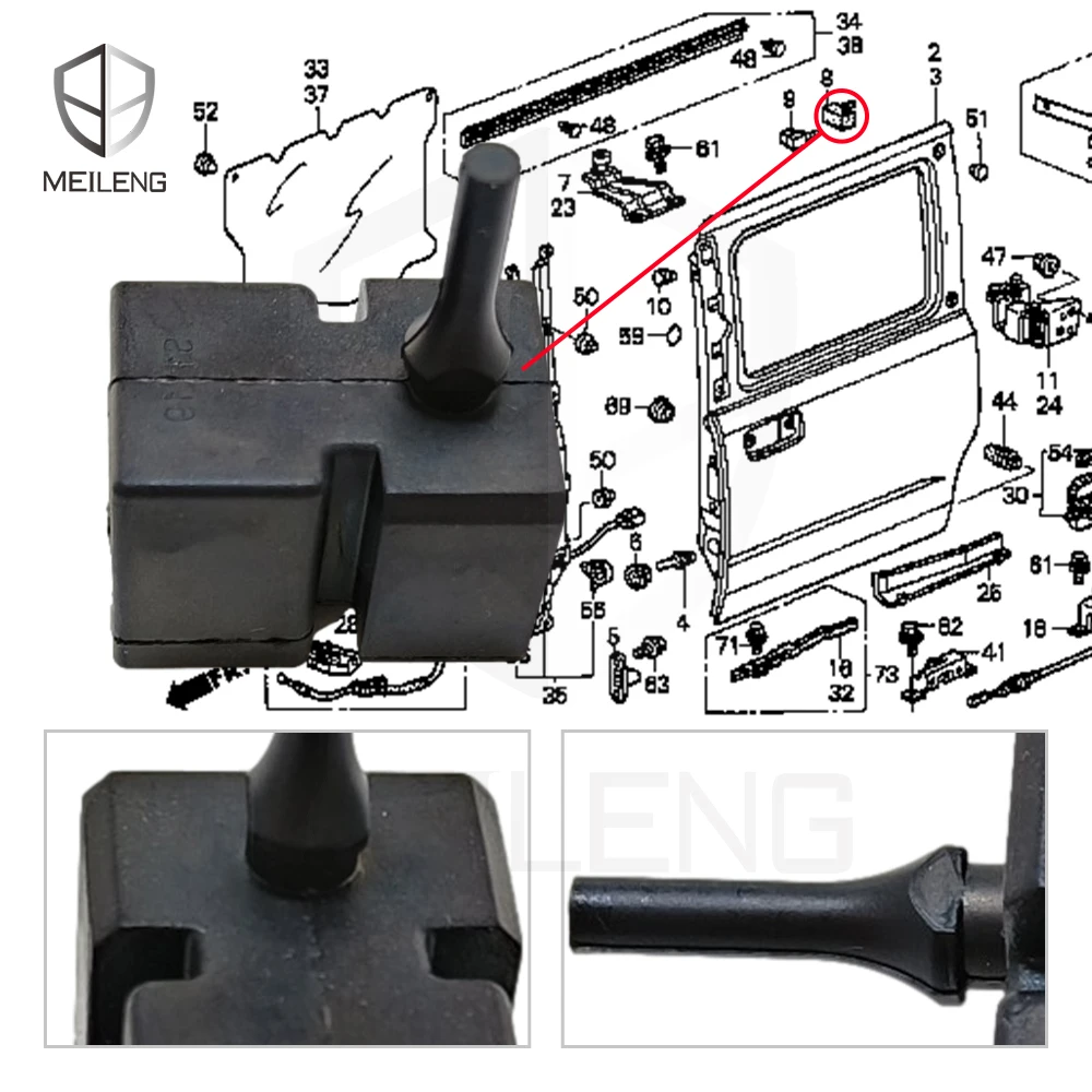 MEILENG車体部品OEM72517-SCC-000カースライドドアアッパー