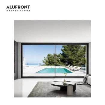 Customized Size  NFRC Certified Aluminum Lift and Slide Door with Large Glass Panels and Smooth Sliding for Luxury Villas