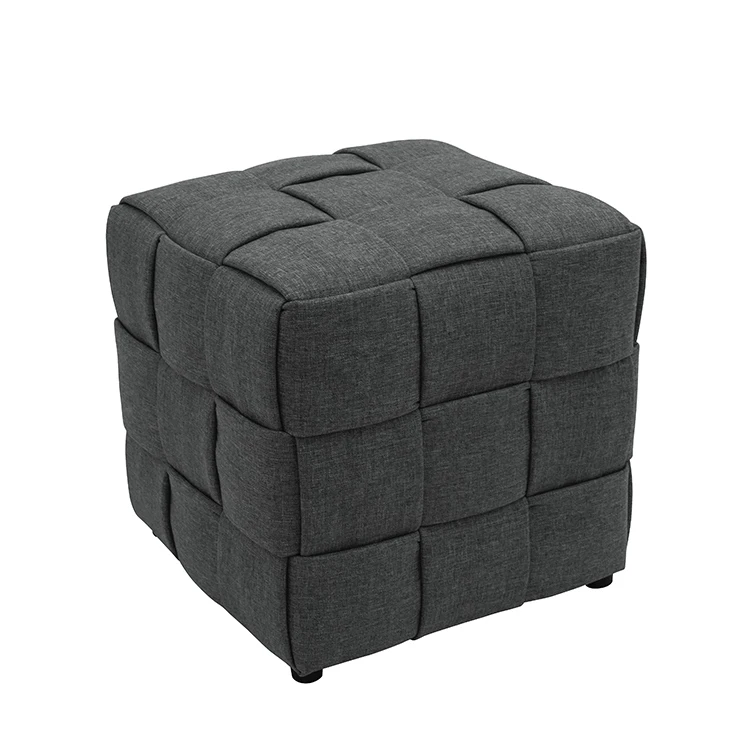 Handmade Creative Woven Stool square Pouf Ottoman Stools