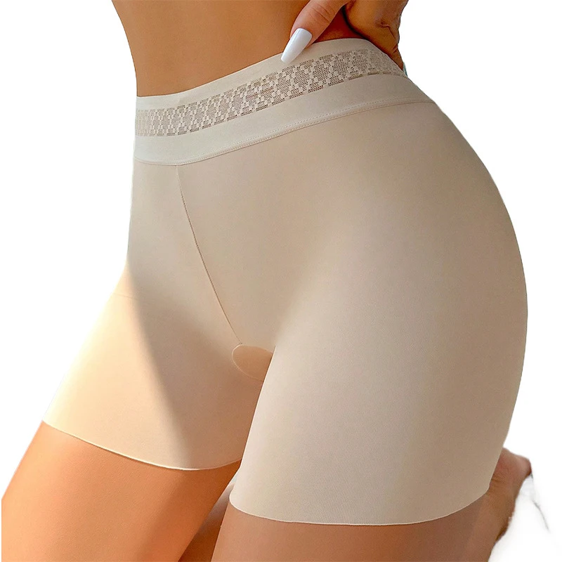 Women's Seamless Shaping Boyshorts | Tummy Control Underwear | Firm Compression Lace Trim