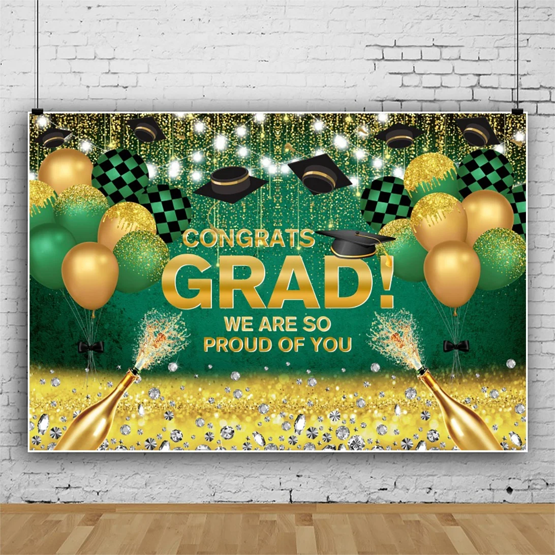 You Did It Banner – 1,5 X 0,9 M, Für Abschlussfeiern, Mit Congratulations-Aufdruck, Schwarz-Gold