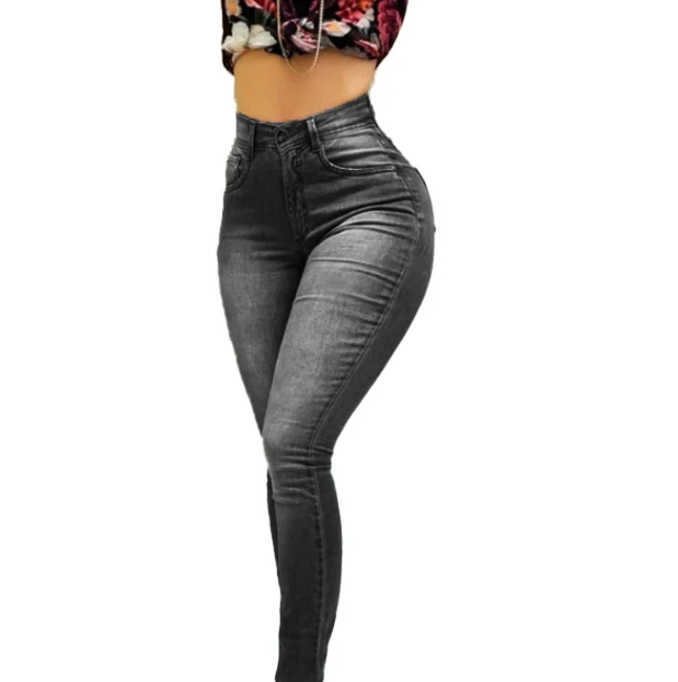 Custom Jeans 2024 Manufacturer Provides Highwaist Women's Denim Pencil Pants Women's Jeans Skinny details