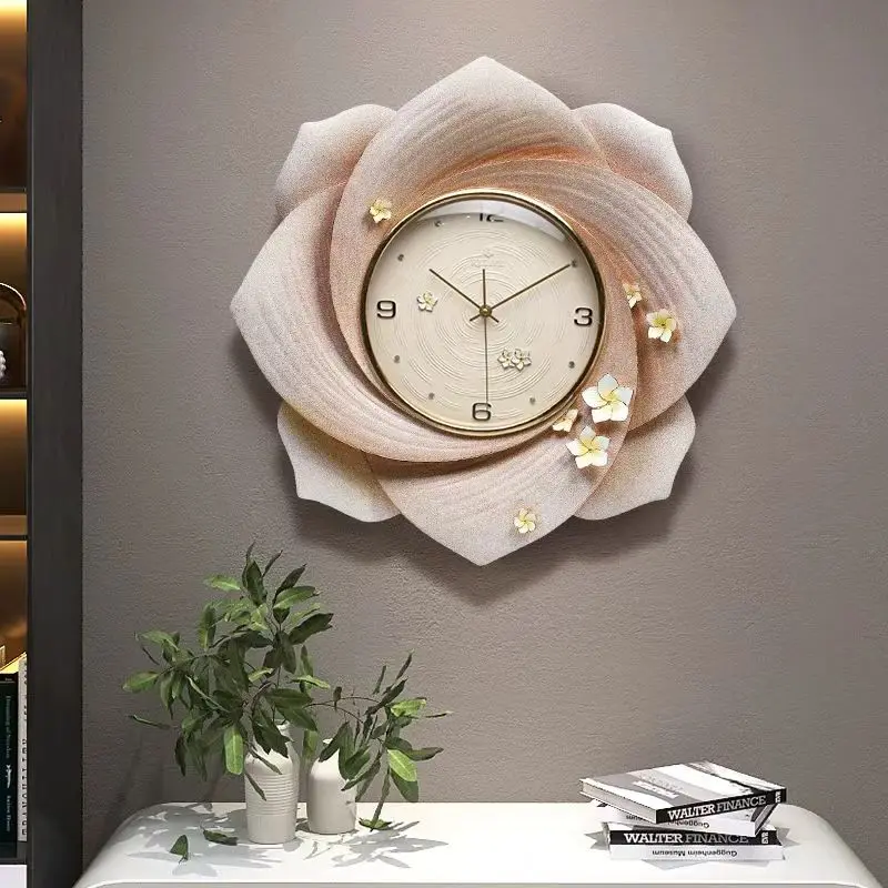 Wholesale Home Decorative Flower Clock - Luxury Wall Clock