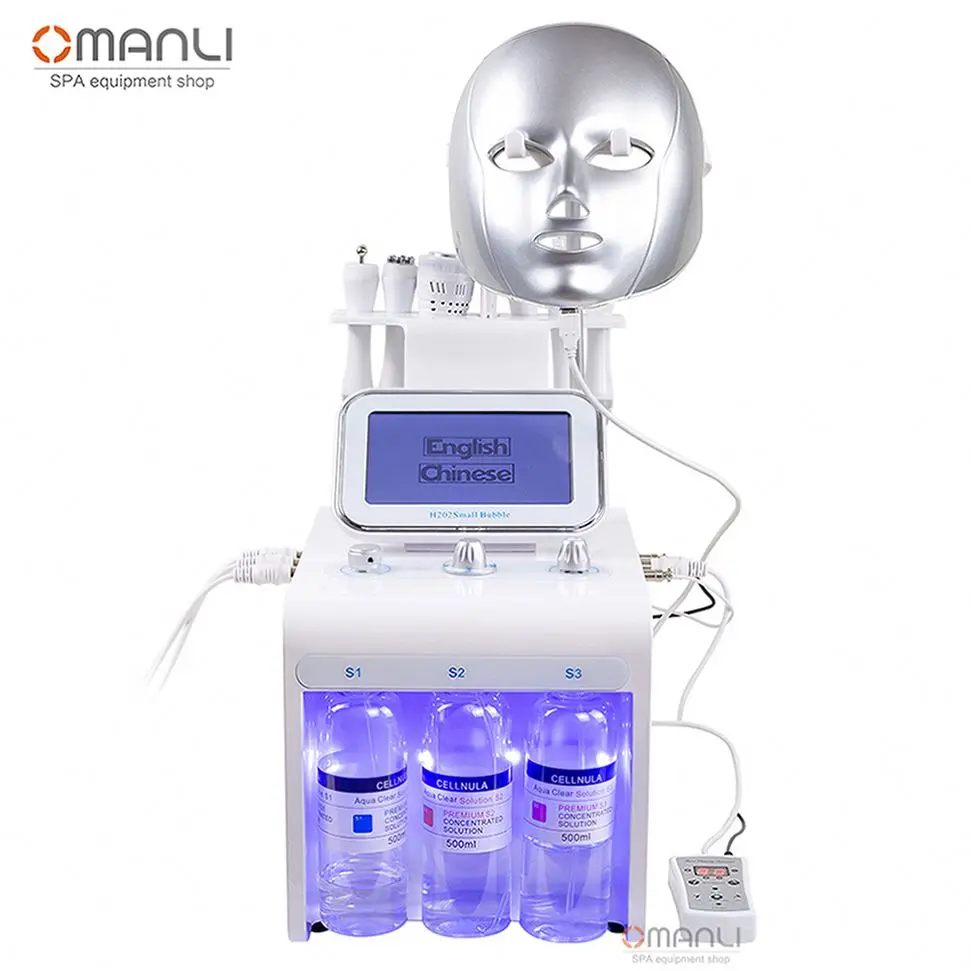 High Quality 8 in 1 Hydro Oxygen Jet Small Bubble Facial Beauty Aqua Hydra Microdermabrasion Machine