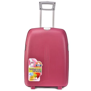 18 22 Inch Waterproof Travel Lock Luggage PP Trolley Suitcase with Wheels Unisex Hard Carry on Luggage