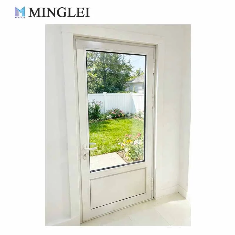 आधुनिक यूरोपीय शैली के सफेद अल्युमीनियम कैशमेंट दरवाज़े, NFRC प्रमाणित तिहरा ग्लेज़्ड थर्मल इन्सुलेशन फ्रंट डोर घर के लिए