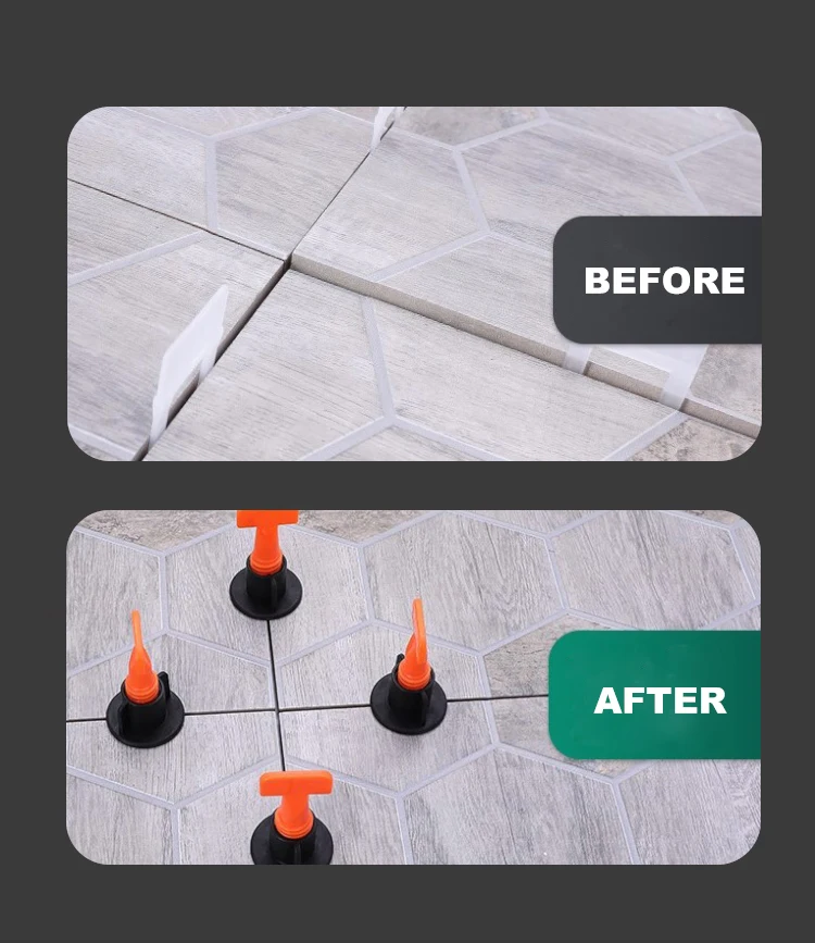 300pcs T-Lock Tile Leveling System Wedges - Professional Tile Installation Tools