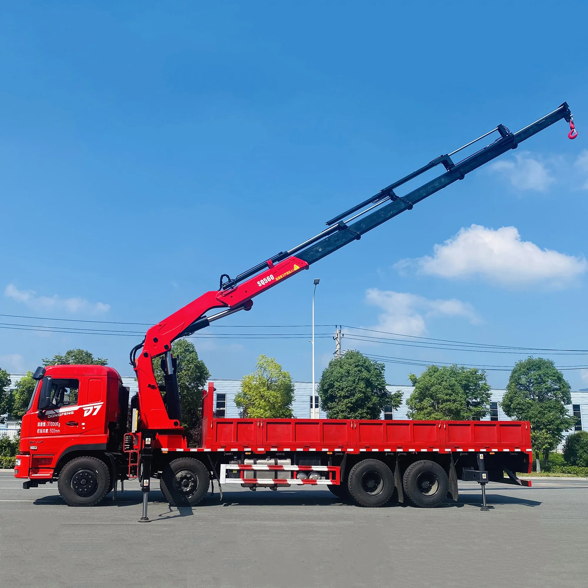 30 Ton Crane 28 Tons Rail Mounted Tower Crane 8 Section Boom Hydraulic ...