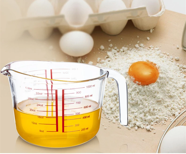 500ml 1000ml measuring cup borosilicate glass measuring cup