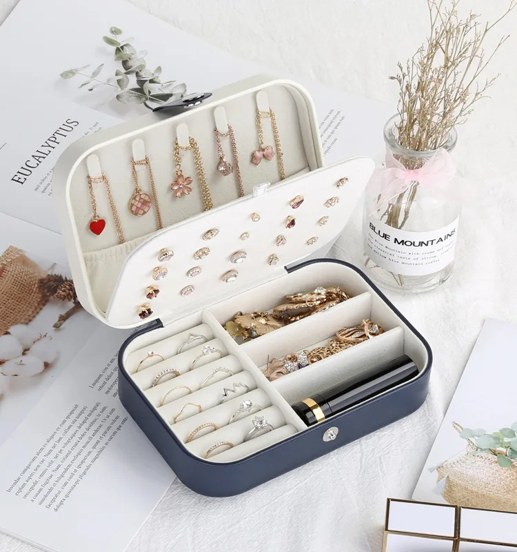 Simple And Convenient Jewelry Storage Box Home Travel Earrings Necklace  Ring Jewelry Princess Storage Jewelry Box Spot| AliExpress | Simple And  Convenient Jewelry Storage Box Home Travel Earrings Necklace Ring Jewelry  Princess