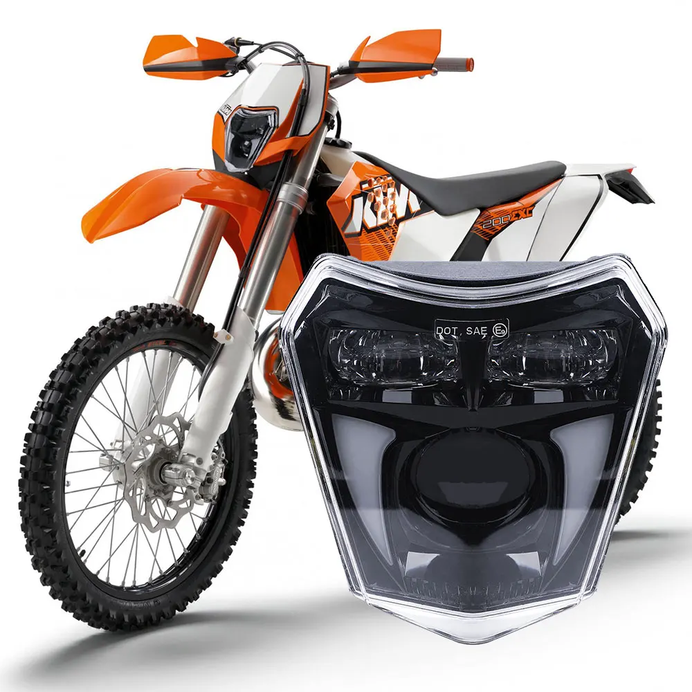 thumbnail image 2 of Z-OFFROAD DOT LED Headlight With DRL For KTM EXC, XCW, SMC-R 690 (2017-2021) - 5.63" Black 2 of 5