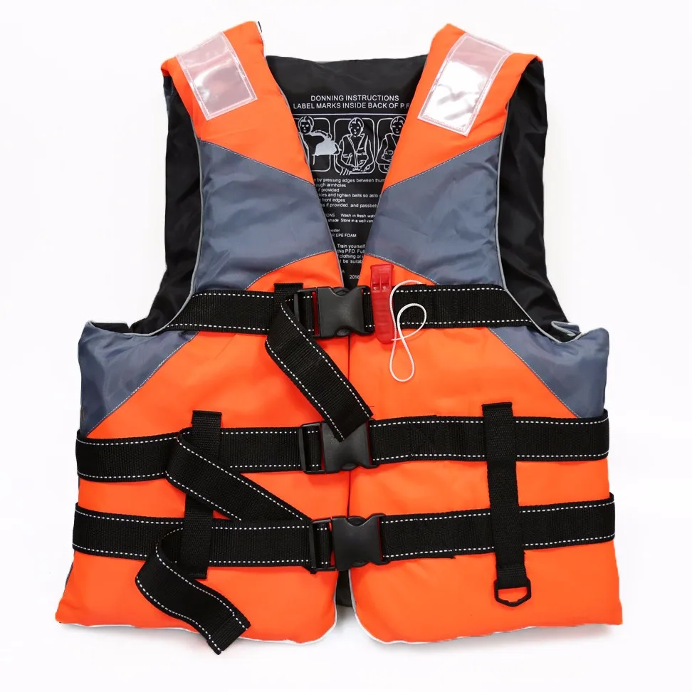 Factory Hot Sale Oxford Fabric EPE Foam Water Rescue Life Jacket Vest