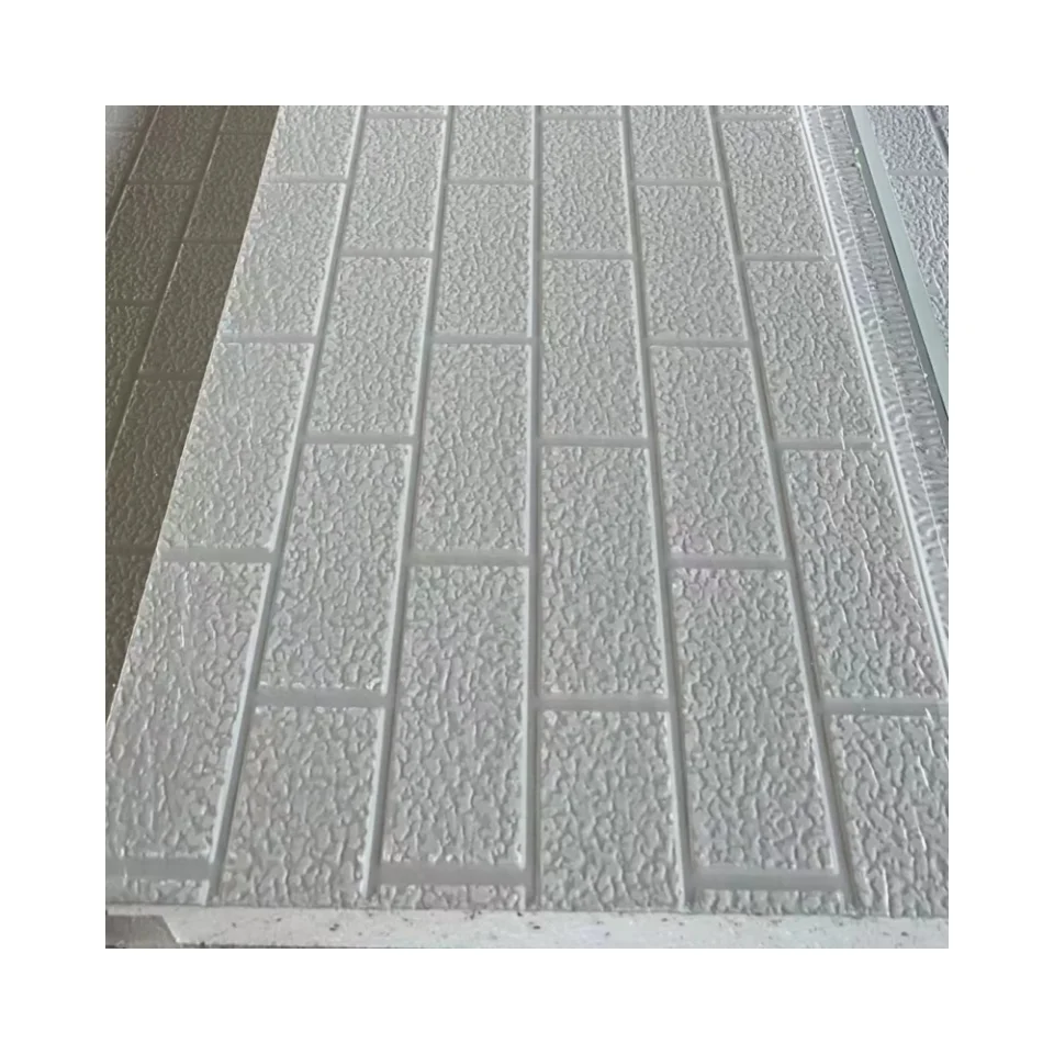 30mm-100mm Thickness EPS Polystyrene Steel Sandwich Insulated Panel PU Side Foam Sandwich Panel Roof Panel