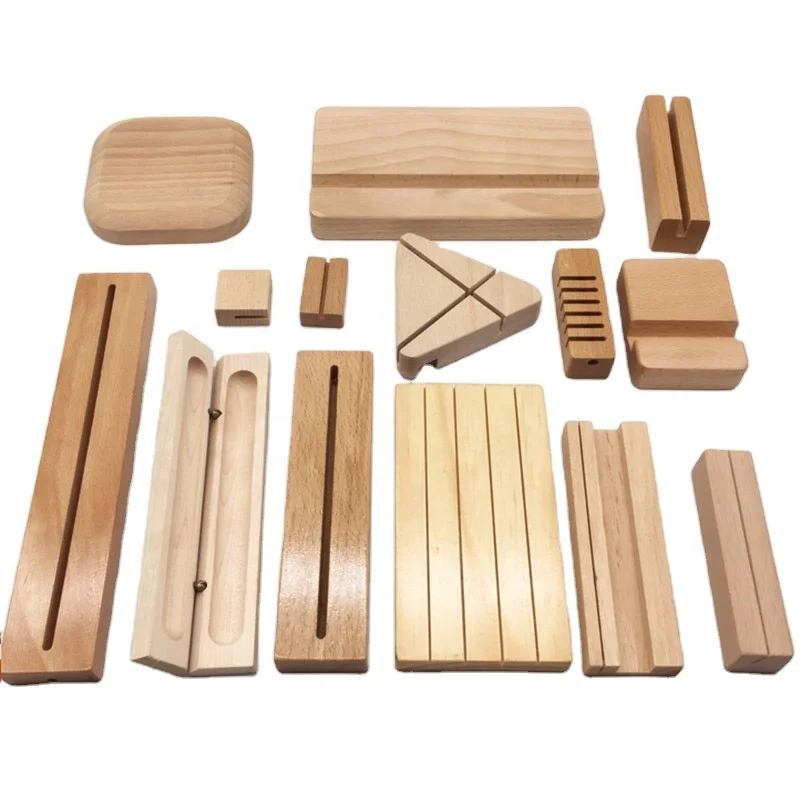 Wooden Card Base Desk Business Card Display Stand Wooden Card Holder Wood Product