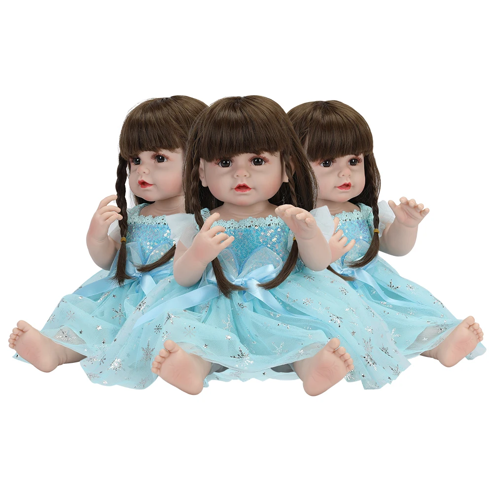 22 Inch Lifelike Silicone Reborn Doll Body Accessories OEM