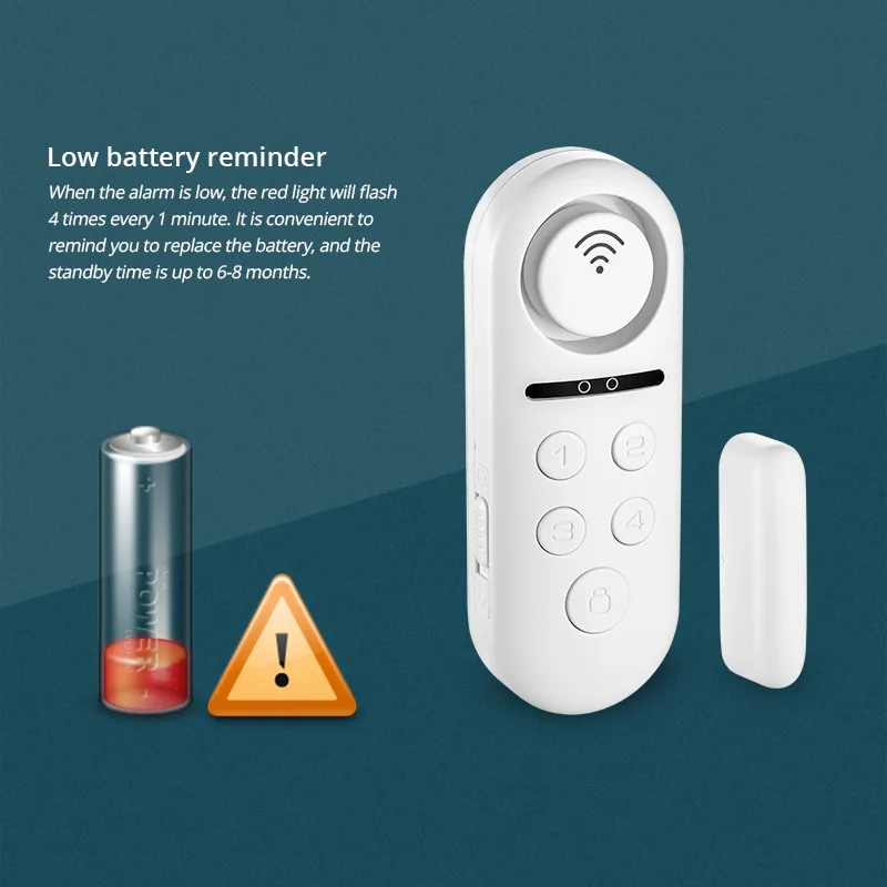 KERUI WIFI 120dB APP Control Home Security Door Alarm Window Sensor Standalone Door Sensor
