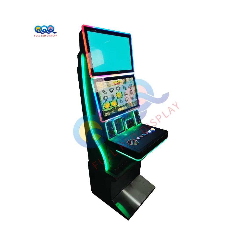 Newest Customized Empty Coin Operated Amusement Games Horizontal Dual Screen Skill Game Machine Arcade Cabinet