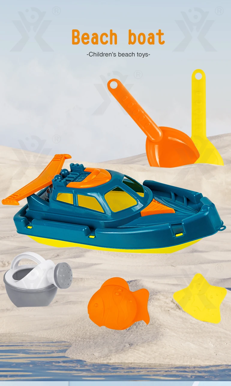 Chengji outdoor play juguetes de playa eco friendly kids fun mini set toy boat beach shovel sand toy beach kid toy full set