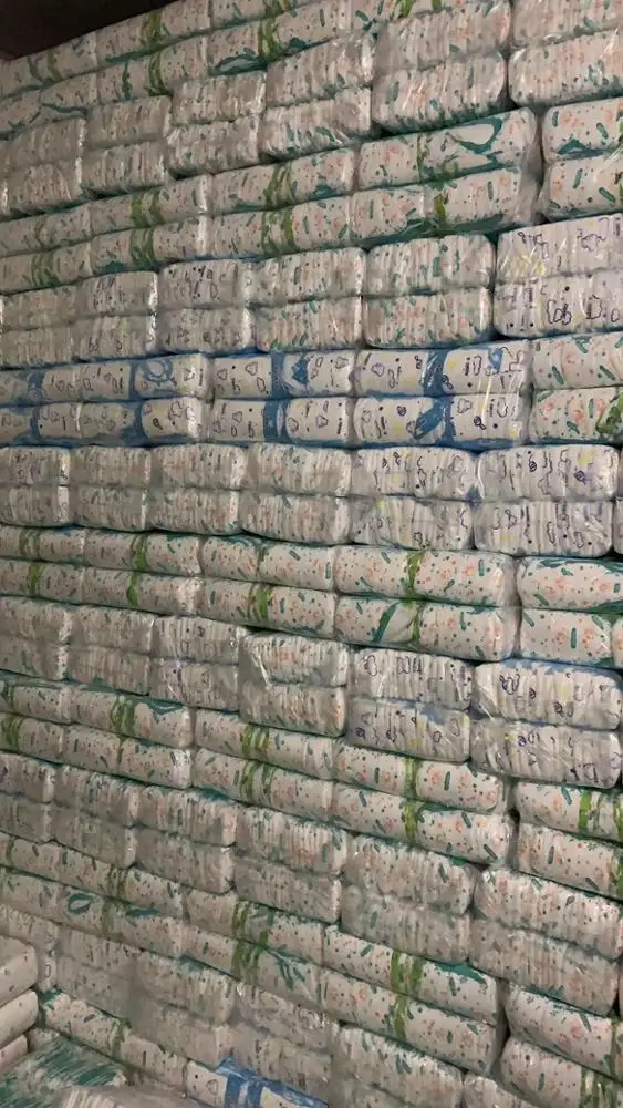 Factory Cheap Wholesale Cute a Grade Baby Diaper for Africa Market Ghana Togo