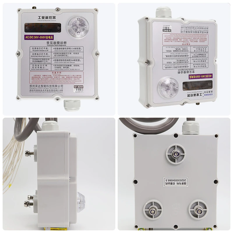 IP68 Waterproof  8 Button Two Speed Handle Hoist Industrial Remote Control Crane Remote Control Wireless
