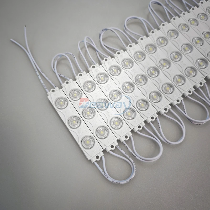 AC 110V LED Module IP65 White 6500k SMD 3030 2 Watt 220V LED Module with Lens for Billboard Signs