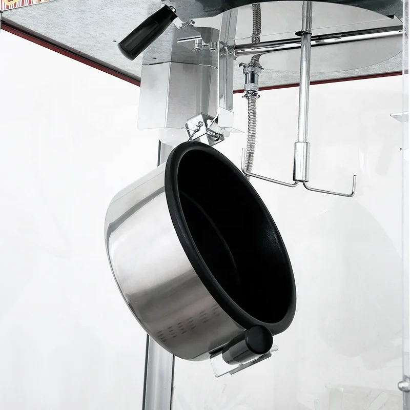 High Quality Automatic Popcorn Maker Machine with Cart Wholesale Bakery Application New Condition Core Motor Component Made Corn