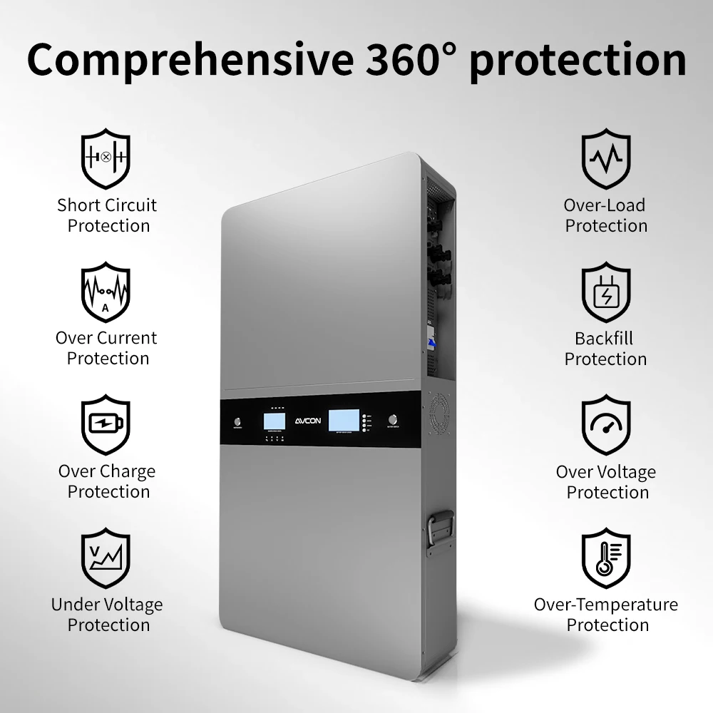 product all in one hybrid solar system with battery inverter ac output off grid home energy storage solar charge string inverter-5