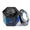 Black iron hexagonal box