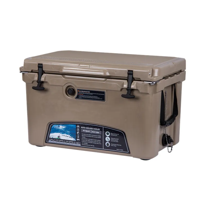 MILEE 45QT Ice Chest Box Cooler with $45 Accessories Basket Cup Holder Divider 