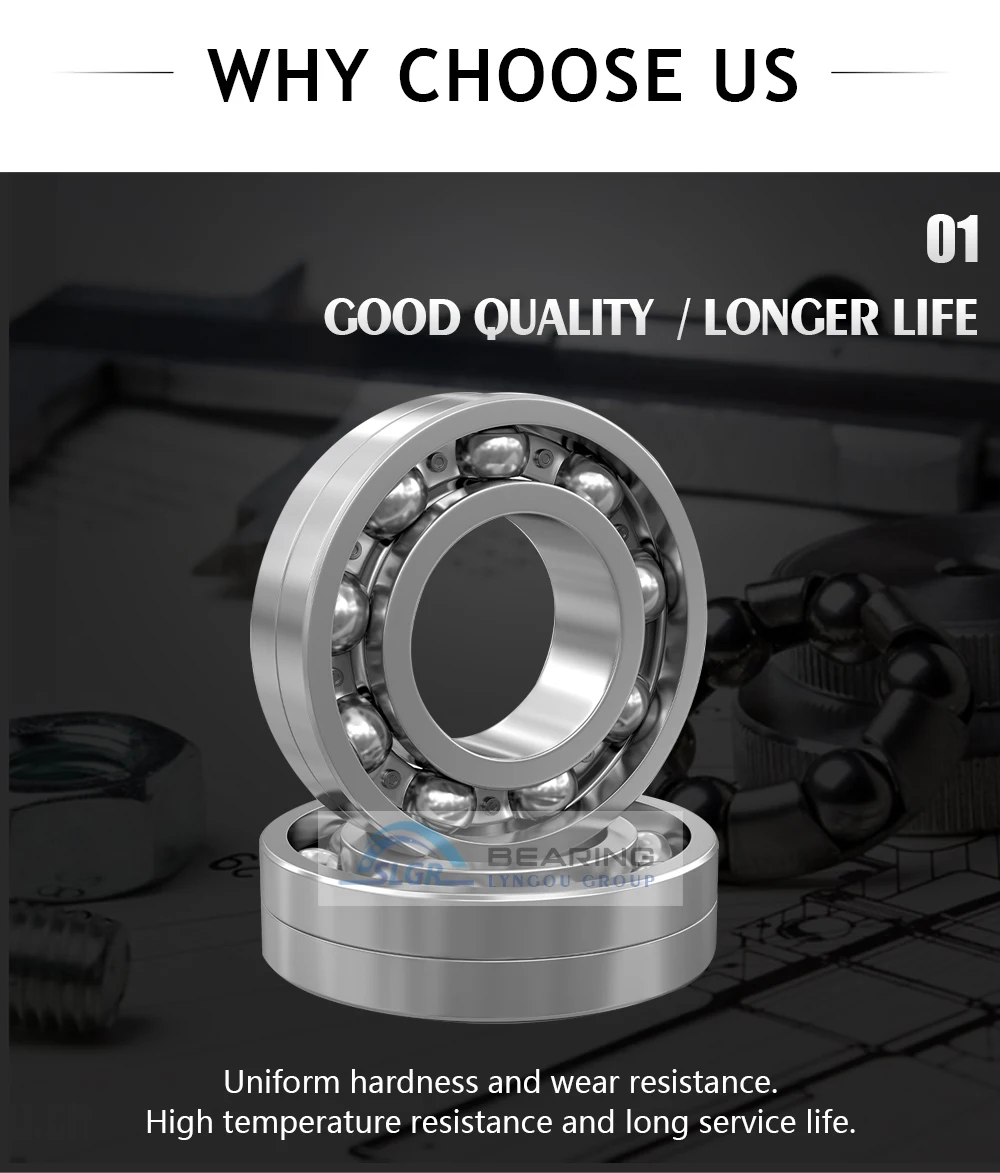 Slgr Drdb001 Deep Groove Ball Bearing Steel Ball 6000zz High Speed Low