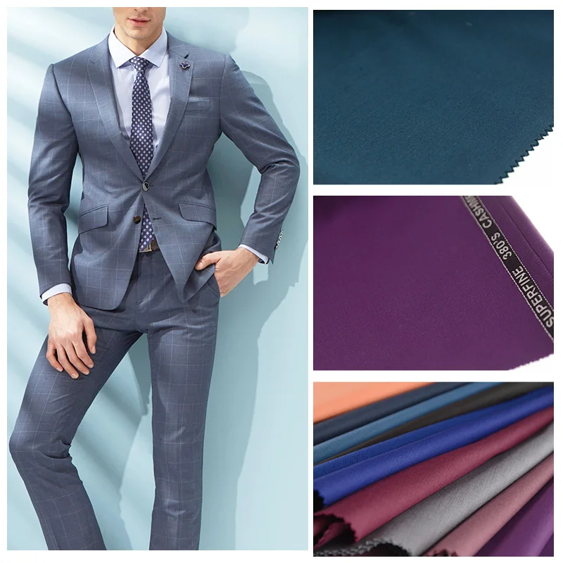 High Quality Polyester Rayon/viscose Blend Suiting Fabric for Men Garment