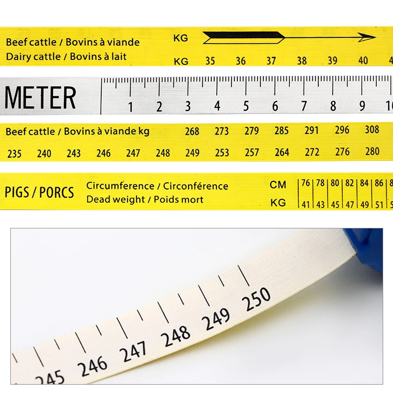 Livestock Cow Weighing Tape Measure Pig Cattle Animal Body Weight