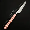 9-bead handle - silver dessert spoon