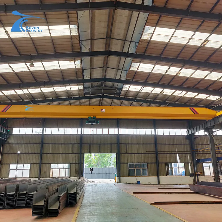 10 Ton EOT Overhead Crane Wireless Remote Control Workshop Construction New Condition 20m Max Lifting 5 Ton Harga Bridge Crane