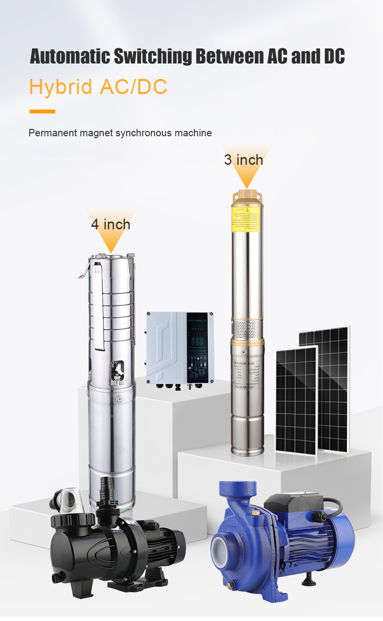 AC&DC Solar Pumps - 750w System for Efficient Irrigation